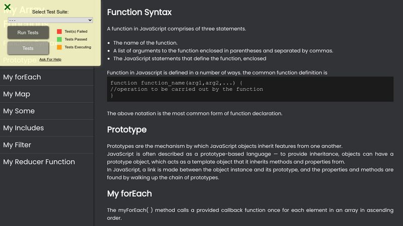 FreeCodeCamp DocumentationPage