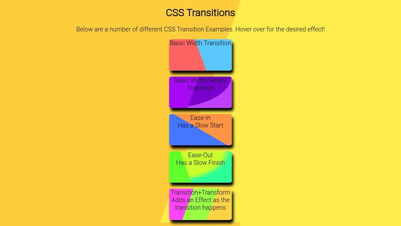 CSS Transition Examples