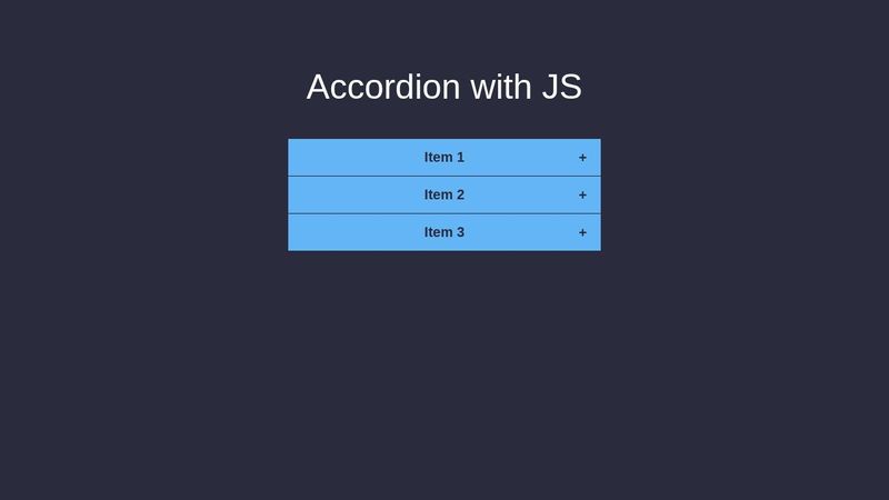 Accordion (JS)