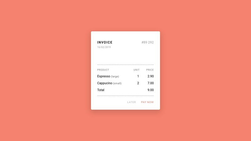 Invoice UI