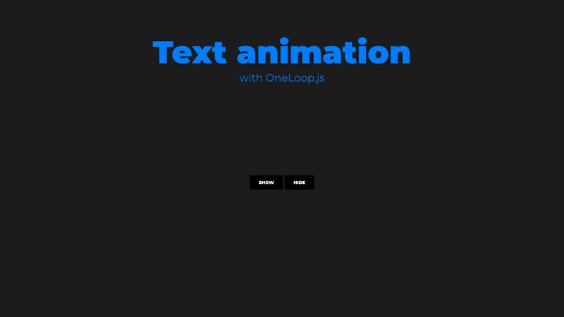 oneloop-js-text-animation