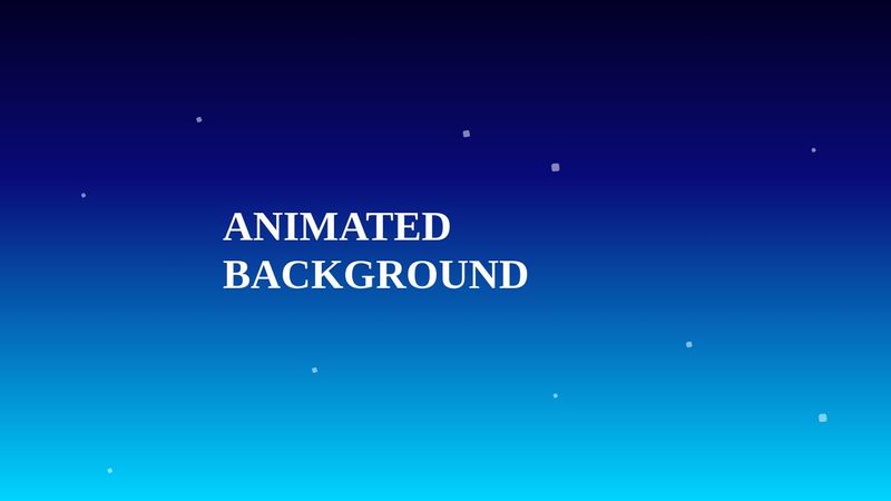 CodingFlicks Animated Background CSS + HTML Only