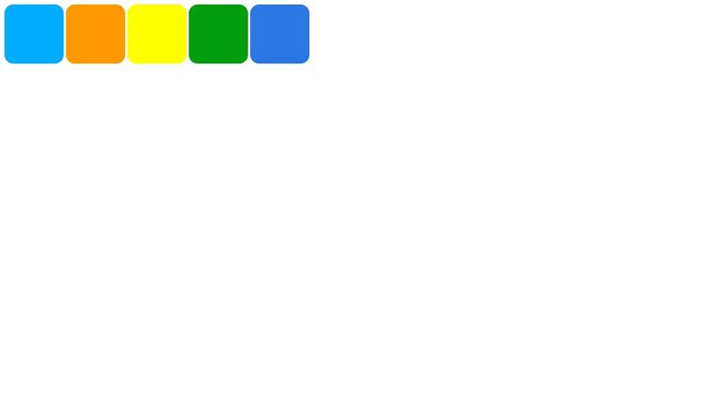 CSS colourful square check boxes