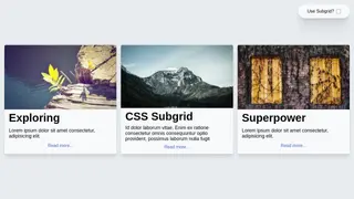 Take CSS Subgrid for a spin!