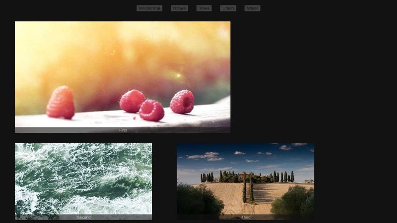 Simple CSS Masonary (with hiddable tiles)