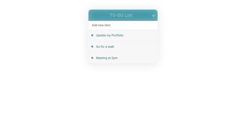 TO-DO List CSS