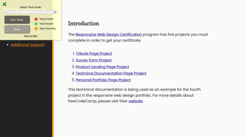 freeCodeCamp Technical Documentation