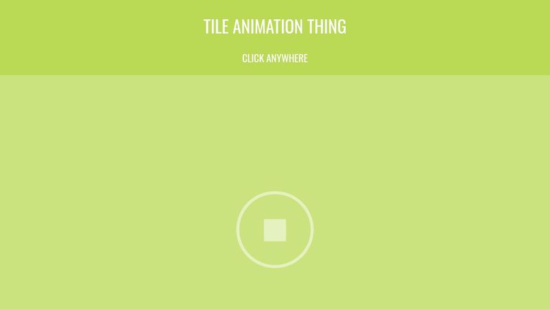 Tile Animation Thing