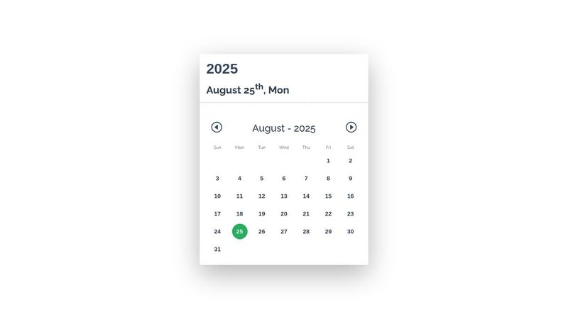 Simple Date Picker | Pure JS