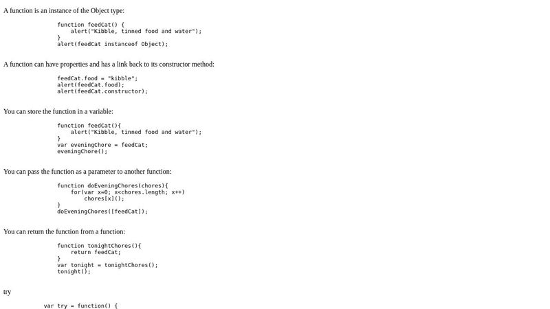 JS Function Object
