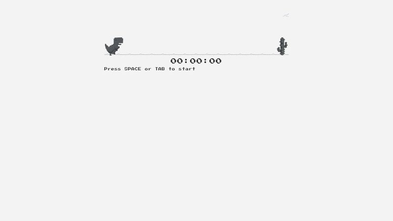 CodePen Home Dino T-Rex Game - (JavaScript)