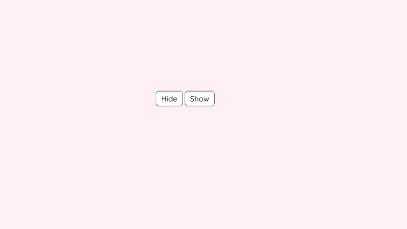 Show / Hide Toggle Button with JavaScript