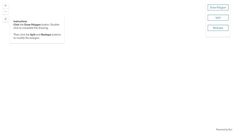 Split Polygon demo - ArcGIS API for JavaScript v4 [in progress]