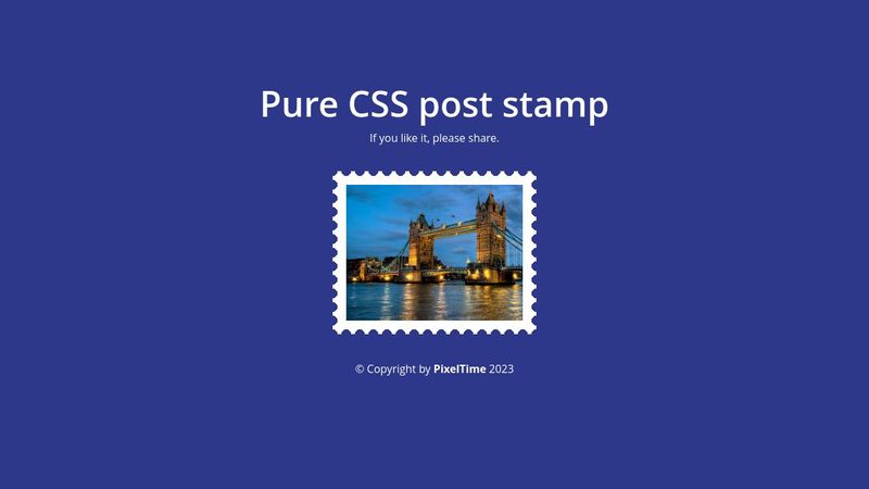 Post stamp css only