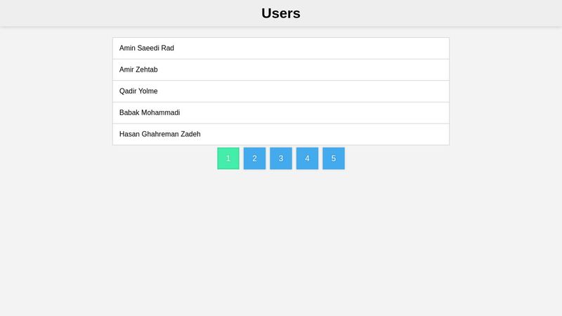 Pagination - Mini Project for JS