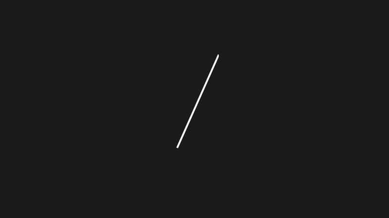 Slash 2 line text