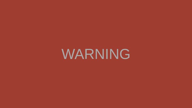 ⚠ WARNING text w/ pulsing background (CSS Animation)