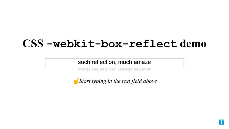 Reflections In Css With ` Webkit Box Reflect`