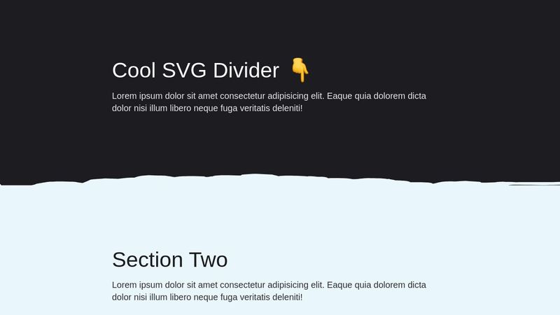 SVG Section Divider | Design in Code