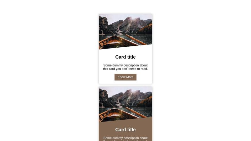 HTML CSS Card Design