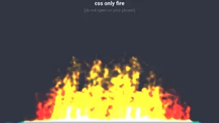 CSS Only Fire