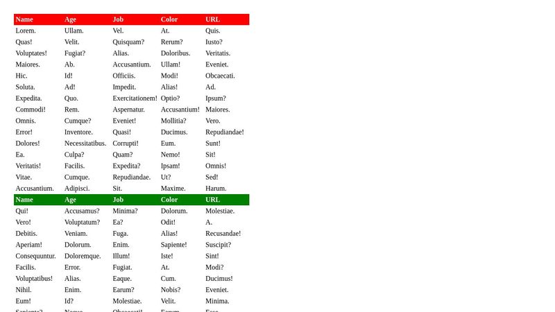 Sticky Table Headers with CSS