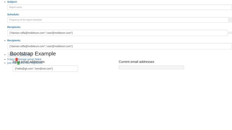 multiple emails input