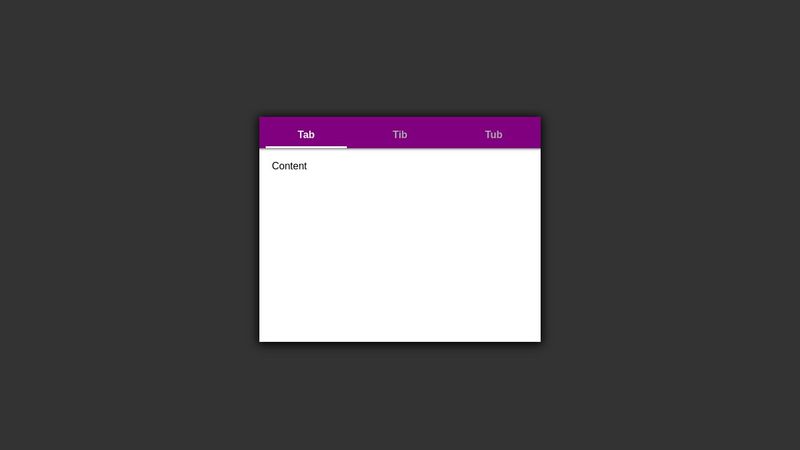 HTML / CSS only tabs with slider animation