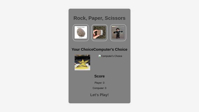 Rock, Scissors, Paper Dynamic Game in JavaScript