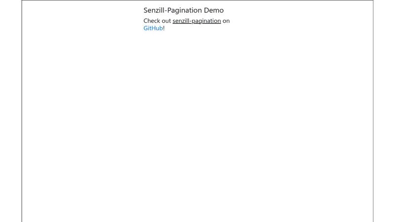 Senzill-Pagination for a quick jQuery Pagination