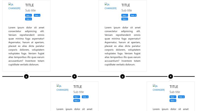 Simple Bootstrap Timeline