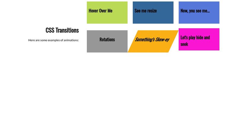 CSS Transitions