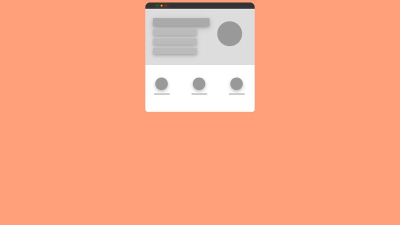 Minimalist Browser Template Using HTML & CSS.