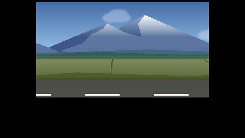 Road Trip (Looping CSS Animation)