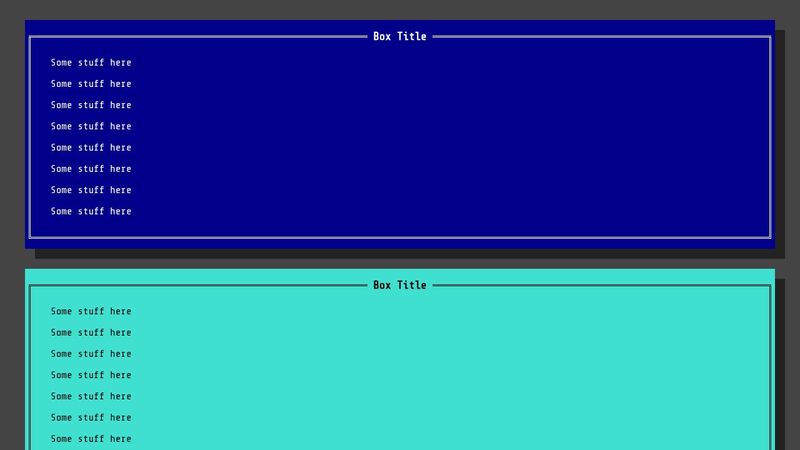 DOS CSS Styles