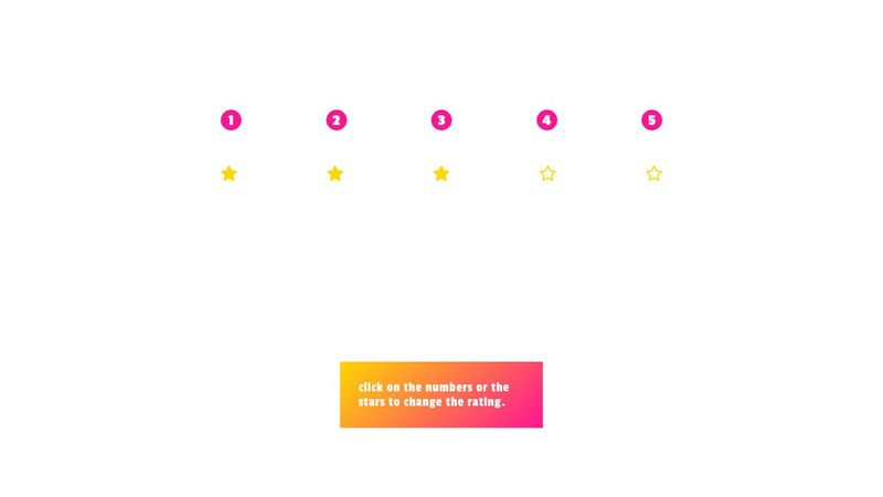 CSS-only rating scale
