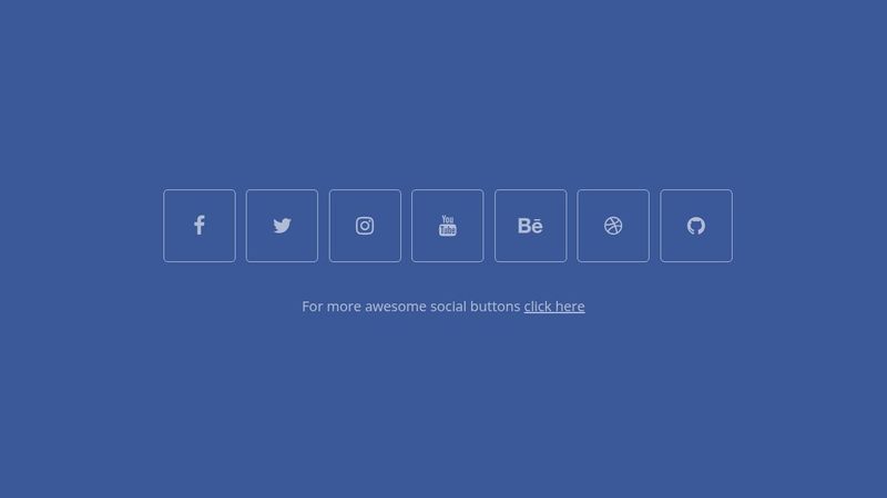 Simple HTML/CSS Social Media Buttons