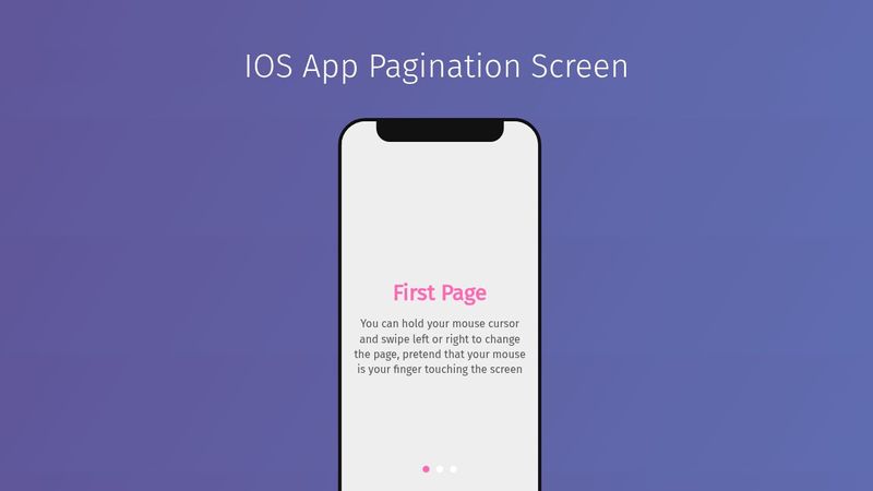 IOS App Pagination Screen