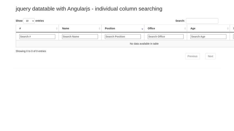 angularjs datatables Individual column searching
