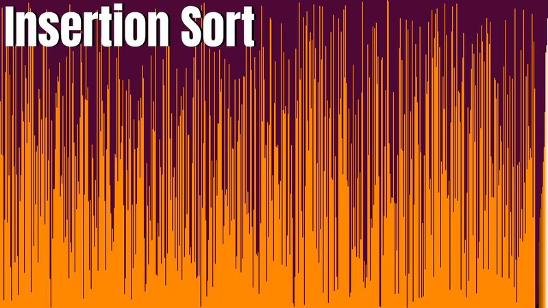 Insertion sort visualization