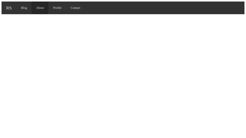 Simple navbar with HTML and CSS
