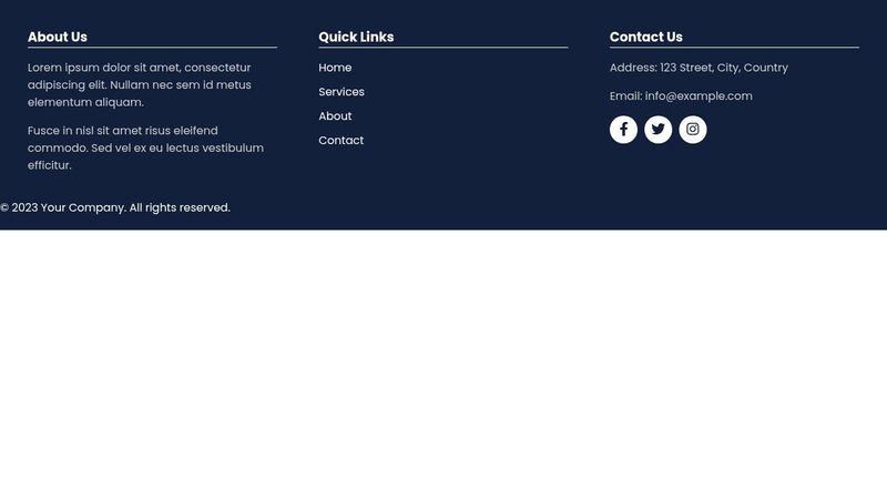 Beautiful Footer Design | HTML And CSS
