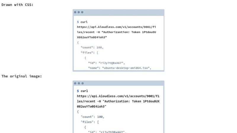 Drawing a Terminal with CSS