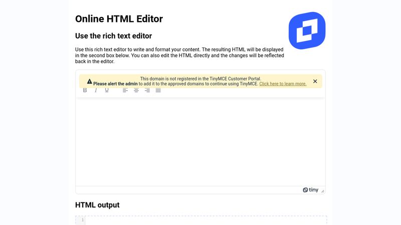 Free online HTML editor