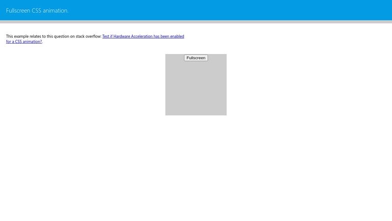 Test if Hardware Acceleration has been enabled for a CSS animation?