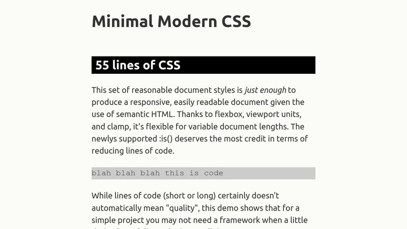 SmolCSS - Smol Document Styles