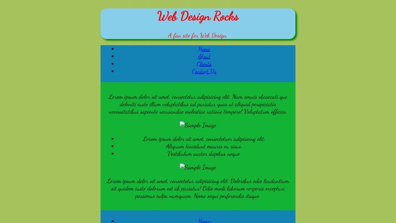 CSS Practice 3- Layout