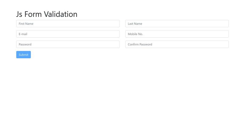 Form Validation in Javascript