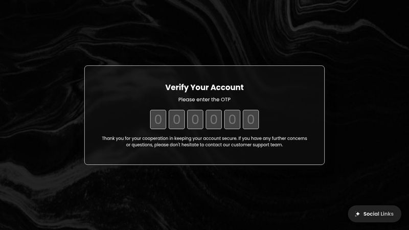 Verify Account UI