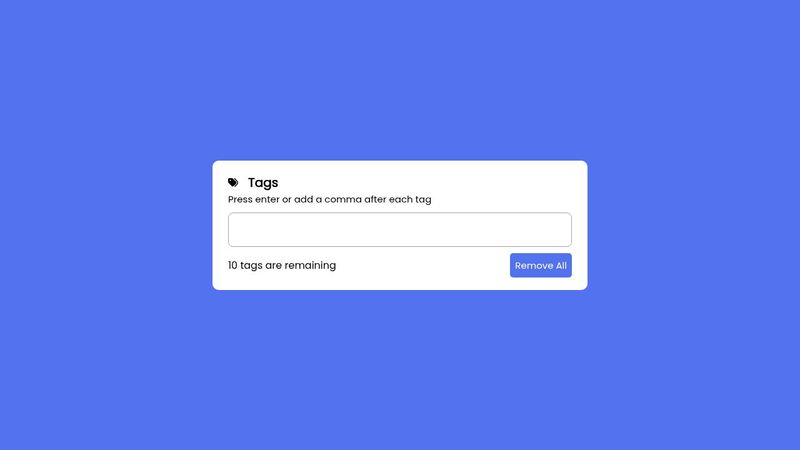 Tags Input JS image.